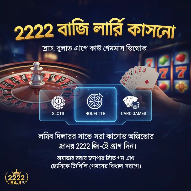2222 বাজি লাইভ ক্যাসিনো গেমস ইন্টারফেস